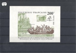 POLYNESIE 1989 - YT BF N° 15 NEUF SANS CHARNIERE ** (MNH) GOMME D'ORIGINE LUXE - Blocks & Sheetlets