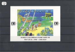 POLYNESIE 1992 - YT BF N° 20 NEUF SANS CHARNIERE ** (MNH) GOMME D'ORIGINE LUXE - Blocks & Kleinbögen