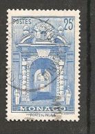 Monaco 391 Gestempelt Cancelled 10.3.1949 Freimarke Ansichten Schlosseingang Porte Du Palais 25 FR Yv .313 - Oblitérés