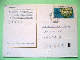 Slovakia 1994 Postcard Sent Locally - Literary Slovak Language - Sun - Brieven En Documenten