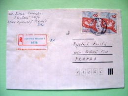 Slovakia 1995 Registered Cover Sent Locally - Jan Segner - Physics - Briefe U. Dokumente