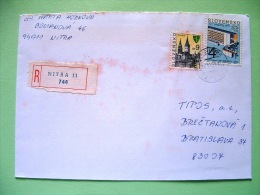 Slovakia 1999 Registered Cover Sent Locally - XZilina Church - UPU Building - Lettres & Documents