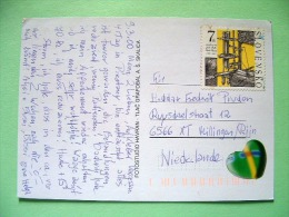 Slovakia 2000 Postcard "Piestany River" Sent Locally - Mine Water Pump - Mining - Storia Postale