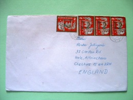 Slovakia 2000 Cover To England - Christmas - Sheeps - Cartas & Documentos