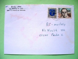 Slovakia 2001 Cover Sent Locally - Antoine De Saint-Exupery - Writer - Plane - Cartas & Documentos