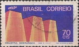 BRAZIL - INDUSTRIAL DEVELOPMENT, IRON COTTAGE INDUSTRY (70c) 1972 - USED - Used Stamps