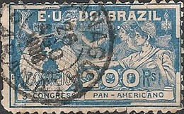 BRAZIL - 3rd PANAMERICAN CONGRESS, RIO DE JANEIRO 1906 - USED - Gebraucht