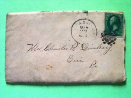 USA 1883 Cover Weadville To Erie Pa - Washington - Cartas & Documentos