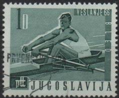 YOUGOSLAVIE 1039 (o) Rencontre Sportive Veslanje 66 Bled AVIRON RUDERN Rowing 1966 - Oblitérés