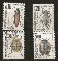 Taxes  Oblitérés    N° 103 - 104 - 107 - 111  -  Insectes - 1960-.... Used