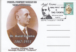 136- AUREL COSMA, TIMIS COUNTY PREFECT, SPECIAL COVER, 2006, ROMANIA - Brieven En Documenten