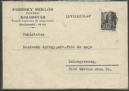 Hungary, Kolozsvar , Lawyer´s Card, 1944. - Briefe U. Dokumente