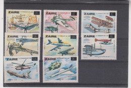 ZAIRE COB 1258/65 Neufs Sans Charnière ** MNH Cote 8 Euro Avions - Unused Stamps