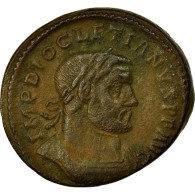 Monnaie, Dioclétien, Follis, TTB, Cuivre, Cohen:93 - The Tetrarchy (284 AD Tot 307 AD)
