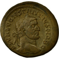 Monnaie, Constance I, Follis, TTB+, Cuivre, Cohen:113 - La Tetrarchía Y Constantino I El Magno (284 / 307)