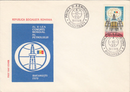 243- OIL WORLD CONGRESS, COVER FDC, 1979, ROMANIA - FDC