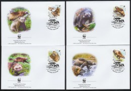 Nbx346fb WWF FAUNA ZOOGDIEREN VEELVRAAT WOLVERINE VIELFRASS MAMMALS WILDLIFE QWRS 2004 FDC's - FDC