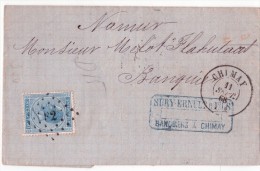 L. Affr. N°18 Lpts 82 CHIMAY/1868 Pour Namur - 1865-1866 Linksprofil