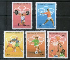 Guinea 1995 Olympic Games Atlanta Sports Boxing Javelin Sc 1274-78 MNH # 6219 - Ete 1996: Atlanta