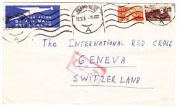 O.A.T. Luftpostbrief 2.10.45 Johannesburg Brief Nach Genf Rotkreuz - Airmail