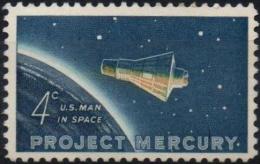 ETATS-UNIS USA 725 ** MNH Vol Orbital De John GLENN Capsule Mercury Friendship 7 NASA Espace Space Kosmos - United States