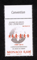 Monaco 2014 - Yv N° 2944 ** - JOURNEE INTERNATIONALE DES DROITS DE L´ENFANT - Unused Stamps