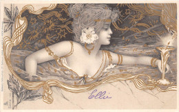 ¤¤  -   Carte D´Illustrateur  " Raphael KIRCHNER "  -   Art Nouveau  -  Femme    -  ¤¤ - Kirchner, Raphael