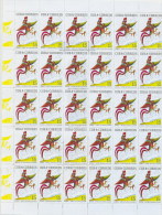 2005.512 CUBA COMPLETE MNH SHEET 2005 CHINA MOON YEAR ROOSTER. AÑO LUNAR DEL GALLO. CHINA LUNA - Hojas Y Bloques