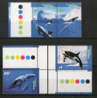 Australian Antarctic Territory 1995 Whale & Dolphins Fishes Sc L94-97 MNH # 3483 - Dolphins