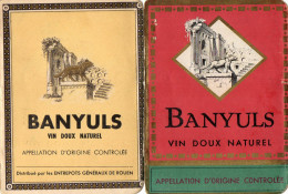 ETIQUETTES  Banyuls  ANNEES 1960  (lot De 2) - Languedoc-Roussillon