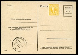 Behelfsausgabe  P706  Postkarte  RPD HAMBURG 1946  Kat. 5,50 € - Voorlopige Uitgaves Britse Zone