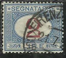 ITALIA REGNO ITALY KINGDOM 1903 SEGNATASSE TAXES DUE TASSE CIFRA NUMERAL LIRE 2  USATO USED - Postage Due