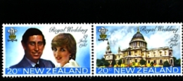 NEW ZEALAND - 1981  ROYAL WEDDING  PAIR  MINT NH - Ongebruikt