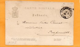 Luxembourg 1880 Card Mailed - Postwaardestukken