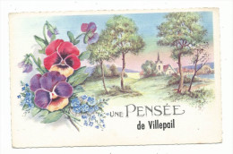 Villepail , Mayenne,  Cpa , "une Pensée De Villepail " Non Voyagée, R Hamel Paris - Saluti Da.../ Gruss Aus...