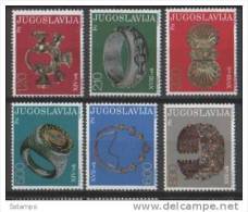 1975 1587-92  JUGOSLAVIJA JUGOSLAWIEN  ARTE ALTER SCHMUCK   NEVER HINGED - Unused Stamps