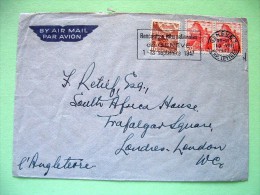 Switzerland 1947 Cover Sent To England / Chillon Castle / Lake Lugano - Cartas & Documentos