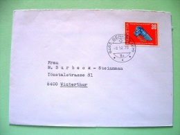 Switzerland 1970 Cover Sent Locally - Pro Infirmis Sympob Wing And Chain - Brieven En Documenten