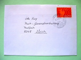Switzerland 1972 Cover Sent Locally - Boy And Radio Waves - Covers & Documents