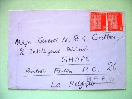 Switzerland 1972 Cover Sent To Belgium - Houses - OTAN SHAPE Army - Briefe U. Dokumente