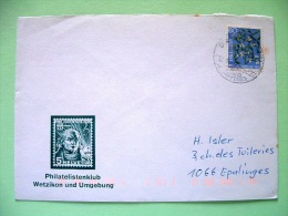 Switzerland 1974 Cover Sent Locally - Flowers - Storia Postale