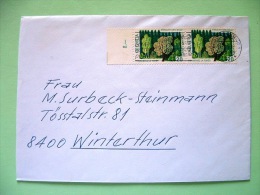 Switzerland 1976 Cover Sent Locally - Trees Forest Conservation - Briefe U. Dokumente