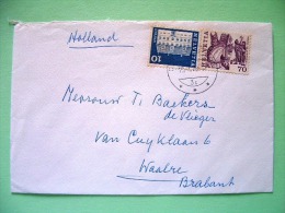 Switzerland 1978 Cover Sent To Holland - House - Procession - Storia Postale