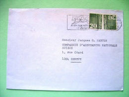 Switzerland 1983 Cover Sent Locally - Numerals - Refugees Slogan - Lettres & Documents