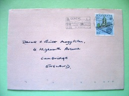 Switzerland 1983 Cover Sent To England - Europa CEPT - Cog Railway - Covers & Documents