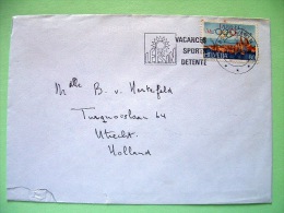 Switzerland 1984 Cover Sent To Holland - Lausanne Olympic City - Lettres & Documents