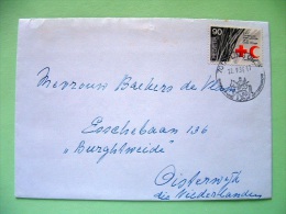 Switzerland 1986 Cover Sent To Holland - Red Cross - Horse Cancel - Covers & Documents