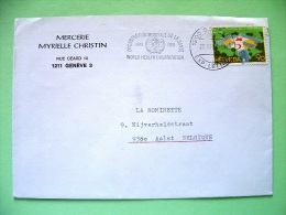 Switzerland 1988 Cover Sent To Belgium - Red Cross - Red Crescent - Lettres & Documents