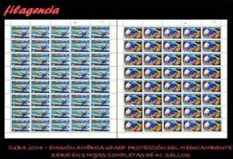 CUBA. PLIEGOS. 2004-21 EMISIÓN AMÉRICA UPAEP. PROTECCIÓN DEL MEDIO AMBIENTE - Blocks & Sheetlets