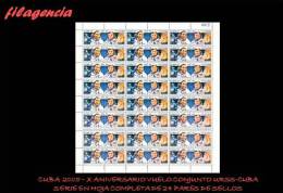 CUBA. PLIEGOS. 2005-23 XXV ANIVERSARIO DEL VUELO ESPACIAL CONJUNTO CUBANO-SOVIÉTICO - Blocks & Sheetlets
